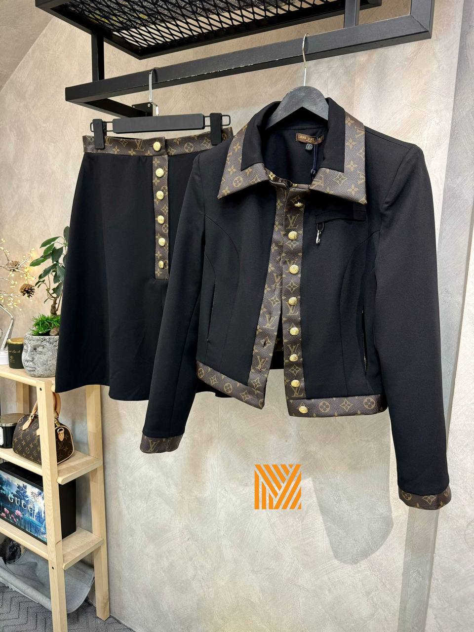 L.V - Skirt & jacket Set
